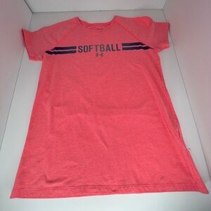 girls Under Armour short sleeve athletic shirt